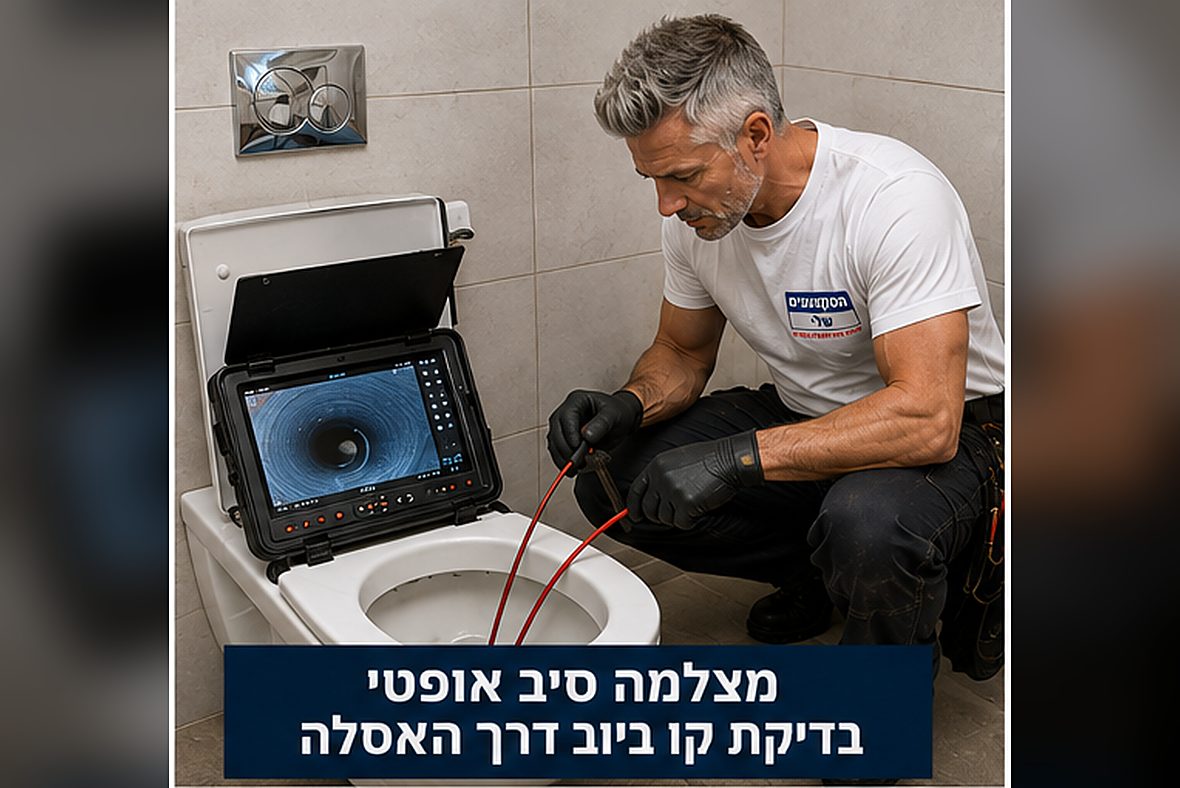 בדיקת קו ביוב במצלמת סיב אופטי
