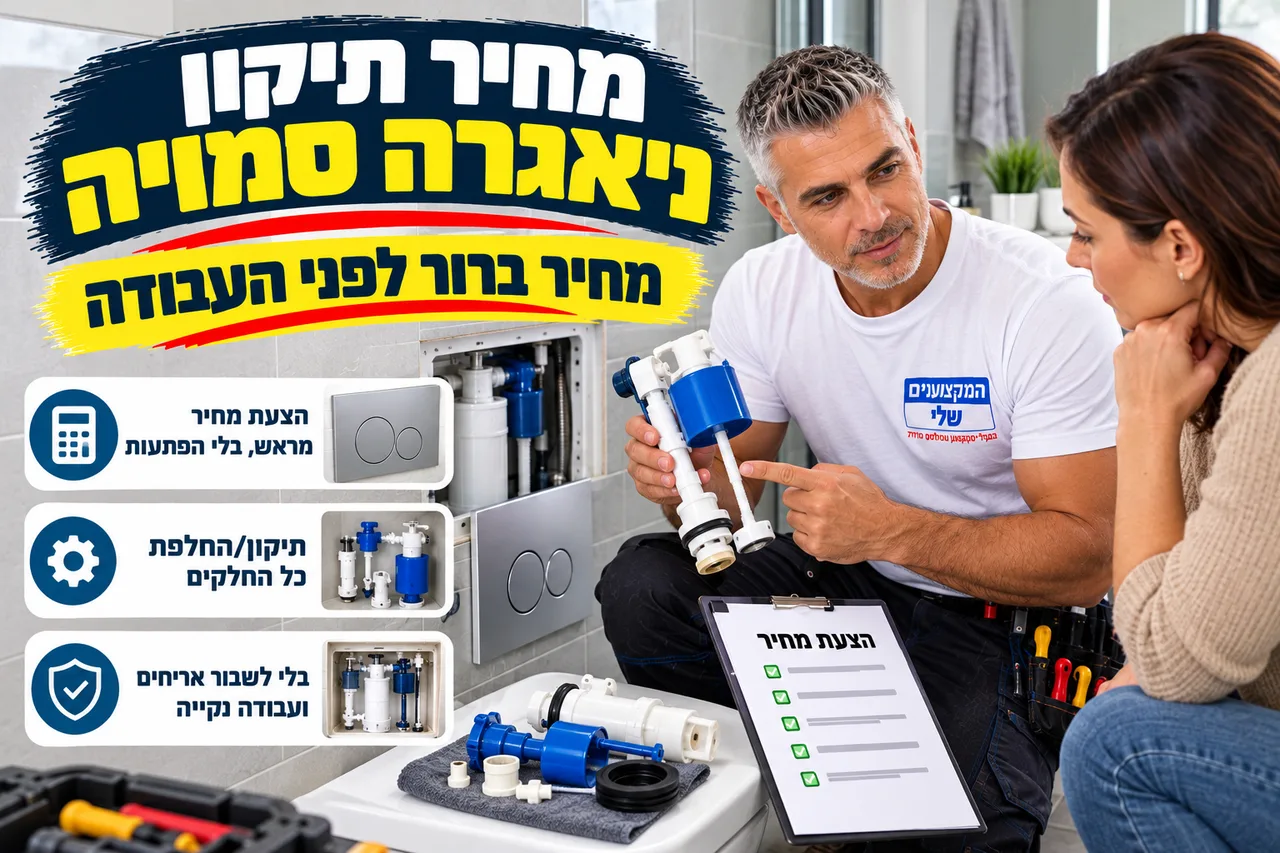 מחיר תיקון ניאגרה סמויה - הצעת מחיר ברורה לפני העבודה