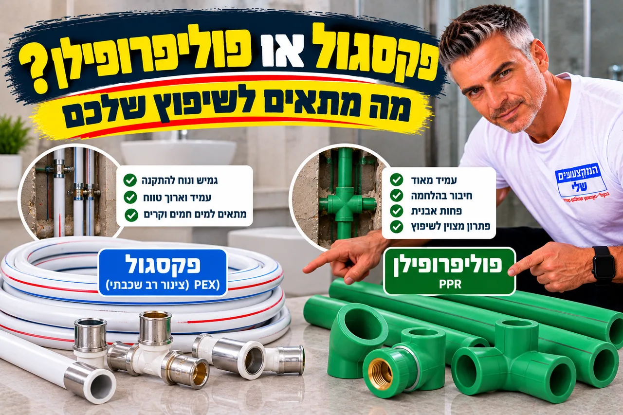 פקסגול או פוליפרופילן - צינור PEX רב שכבתי מול צינור PPR ירוק