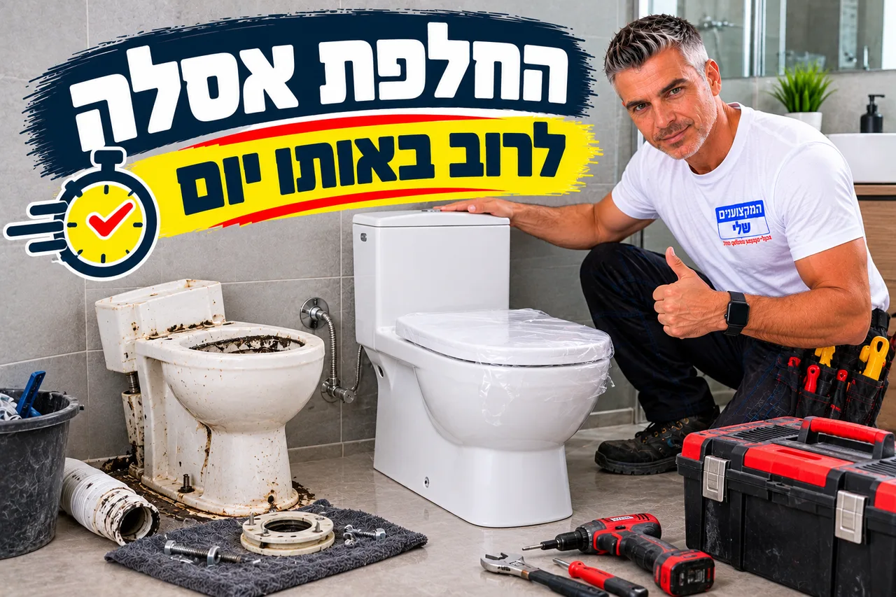 החלפת אסלה ישנה בחדשה - לרוב באותו יום