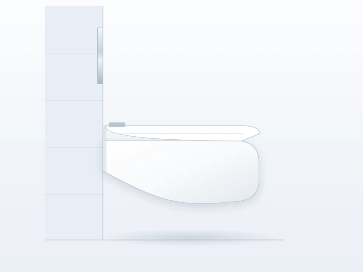 אסלה תלויה וילרוי אנד בוש Villeroy & Boch