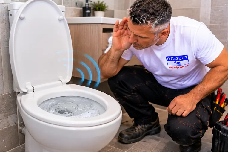 בדיקת גרגור באסלה בזמן הורדת מים