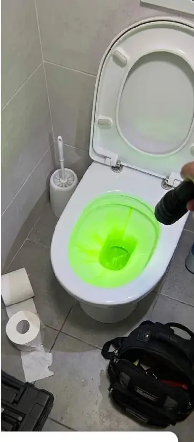 בדיקת צבע פלואורסצנטי באסלה