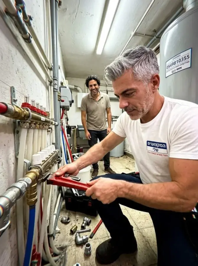 החלפת צנרת במחלק המים