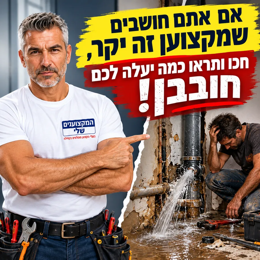 אם אתם חושבים שמקצוען זה יקר, חכו ותראו כמה יעלה לכם חובבן – המקצוענים שלי, אינסטלטור ומאתר נזילות בנתניה